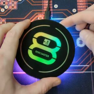 DERCOASTER RGB PCB Coaster Electronics Project